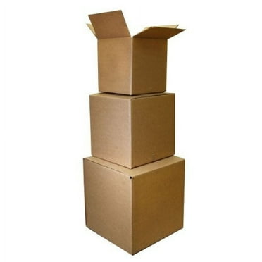 he Boxery 10"x10"x10" Kraft Corrugated Shipping Boxes – 25 Pack – Cube Moving Boxes – Made in USA