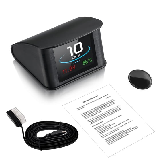 head display,Display 2.2 Inch With Speed Distance Obdii Car Head Display With Speed 2.2 Inch Obdii Inch Obdii Car Speed Distance Time Huiop Meter Head Eryue Black