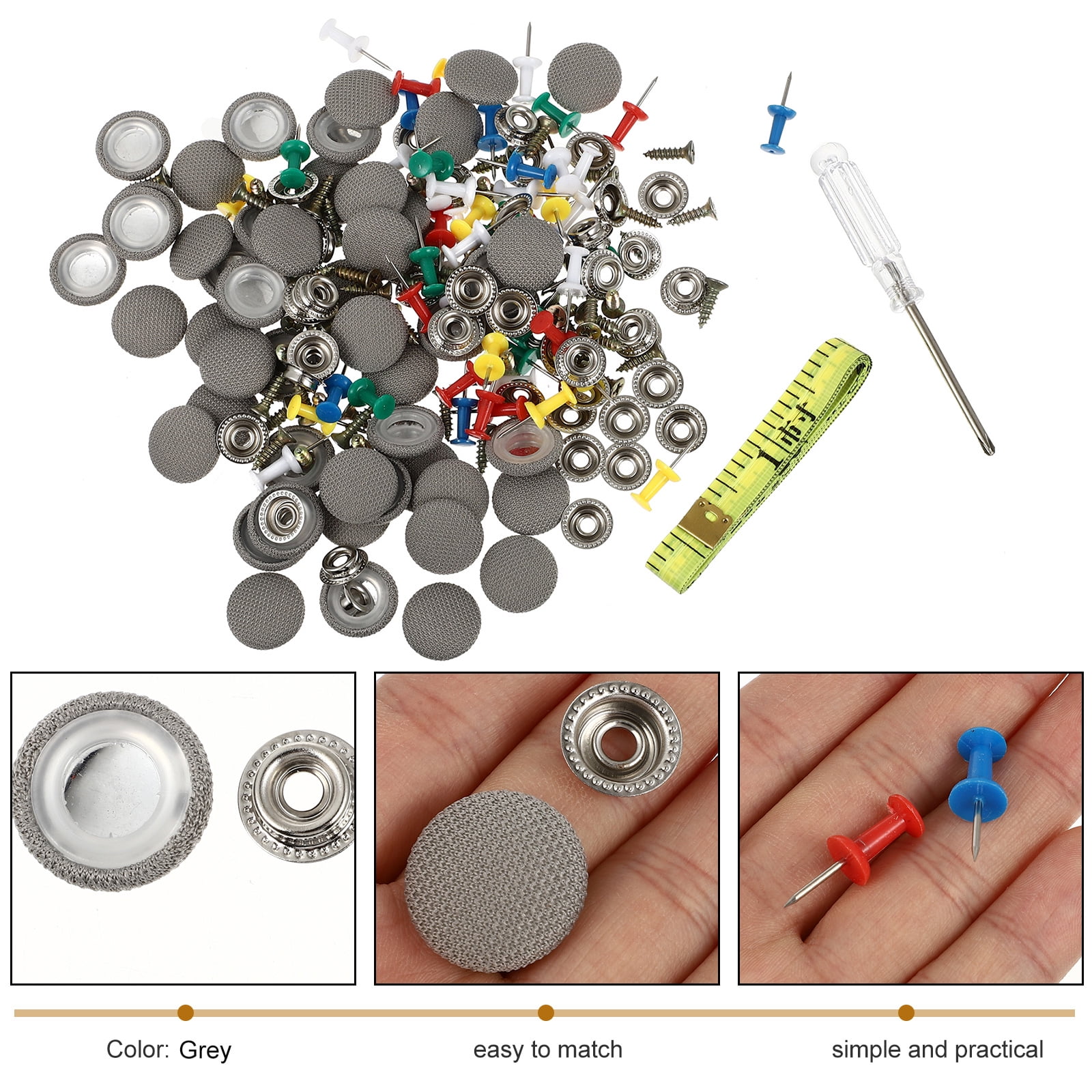 headliner repair kit 50 Sets Car Roof Lining Repair Kit Auto Car