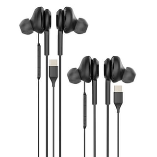 USB C Jack Headphone with Microphone(2Pack) Type C Wired Earbud Noise Cancelling Headset Compatible for Pixel Galaxy S22 S23 S9 Ultra