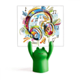 thumbnail image 1 of headset colorful music pattern Memo Holder Cartoon Animal Frog Stand Decoration, 1 of 3