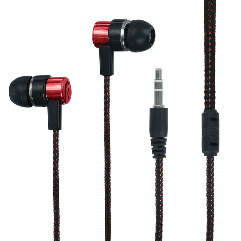 headset wireless bluetooth headset no mic headphones with microphone Universal 3.5mm In Ear Stereo Earbuds Earphone For Cell Phone Walmart