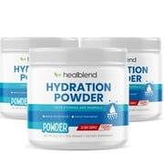 healblend Hydration Powder - Electrolytes Drink Mix with Magnesium, Zinc, Real Pink Himalayan Salt, Vitamin C, B Complex for Endurance & Energy (3-Pack)