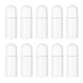 thumbnail image 1 of healifty 10pcs 50ML Plastic Roller Bottles for Essential Oils Empty Refillable Roll on Bottles Reusable Leak-Proof DIY Deodorant Containers with Plastic Roller Ball(White), 1 of 4
