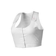 thumbnail image 1 of heart&core Serena Bra, Post-Surgery, Racerback with Pockets, White, 2XL, 1 Ct, 1 of 11