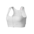 thumbnail image 1 of heart&core Shirl Bra, Post-Surgery, Racerback Zip Bra, White, Large, 1 Ct, 1 of 10
