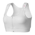 thumbnail image 1 of heart&core Shirl Bra, Post-Surgery, Racerback Zip Bra, White, Medium, 1 Ct, 1 of 11