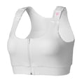 thumbnail image 1 of heart&core Shirl Bra, Post-Surgery, Racerback Zip Bra, White, XL, 1 Ct, 1 of 11