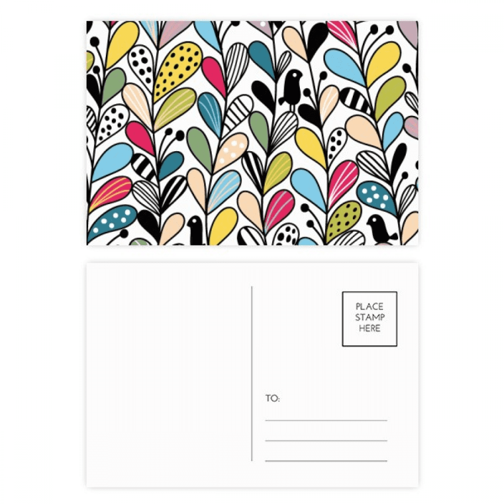 heart drawing art postcard set birthday mailing thanks greeting card