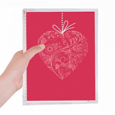heart shaped flowers vines valentine's day notebook loose diary refillable journal statiry