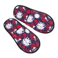 thumbnail image 1 of heart snowflake red House Slippers for Women Indoor, Fuzzy Warm Women's Slippers House Shoes Bedroom Slippers, 1 of 7