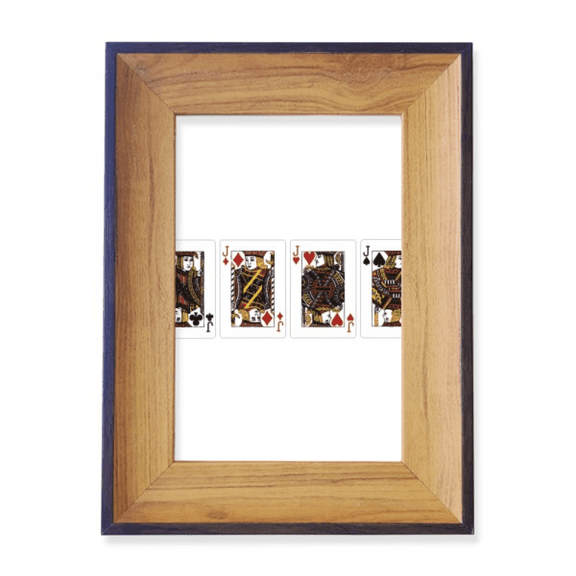 heart spade club j pattern photo frame exhibition display art desktop painting