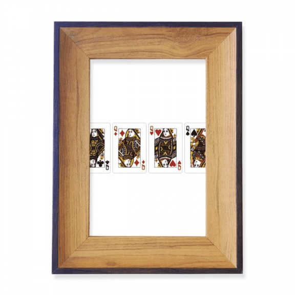 heart spade club q pattern photo frame exhibition display art desktop painting