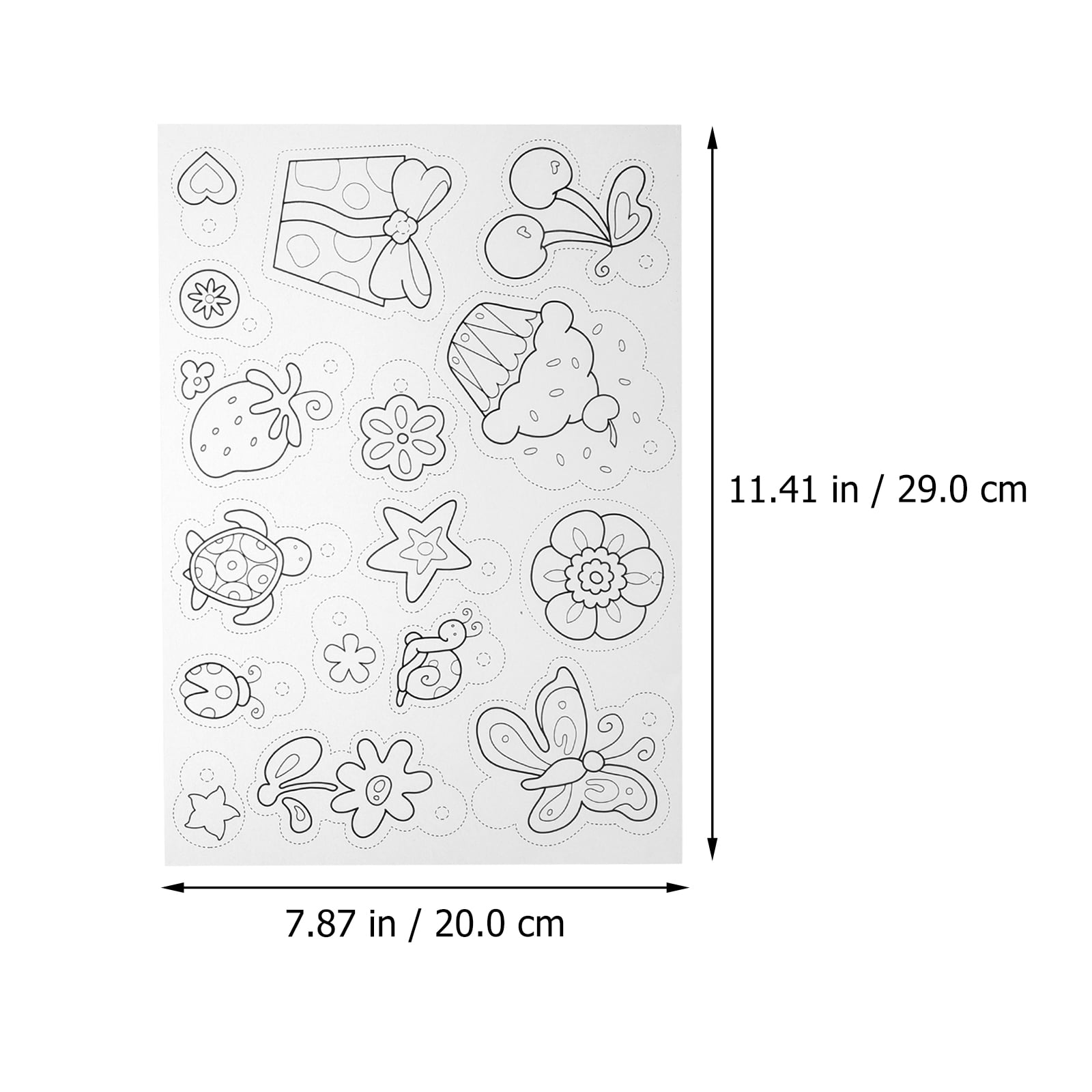 heat shrink plastic sheets 1 Set Heat Shrink Plastic Sheets Kit Shrinky