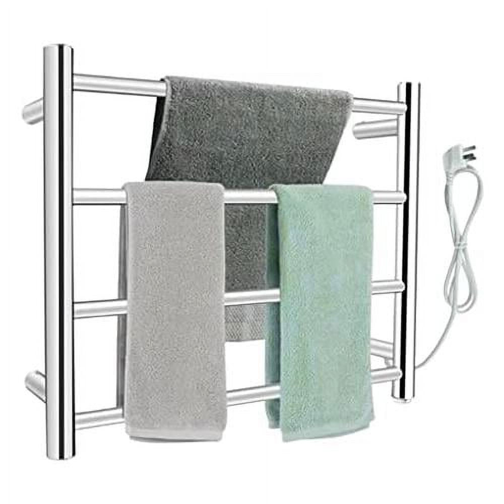 heated towel bar 4bar stainless steel polished chrome bath towel dryer