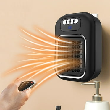 heater battery operated heater space heaters for indoor use Wall Space Heater Personal Heater Versatile Adjustable Wall Mounted Heater Mini Heater For Room Home Black