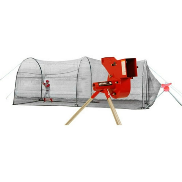 heater sports baseball/softball pitching machine & 24