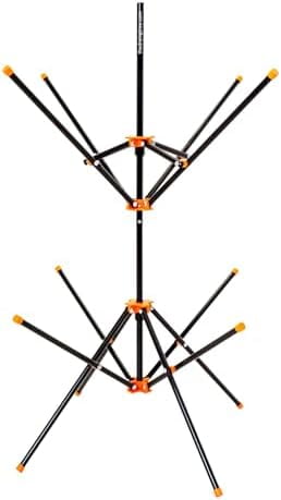 heavy duty aluminum collapsible portable sports gear drying rack - tree ...