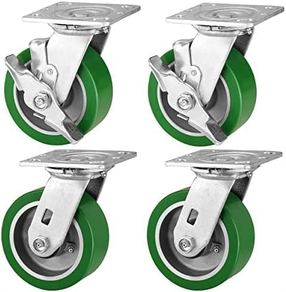 heavy duty casters industrial casters, polyurethane on aluminum caster
