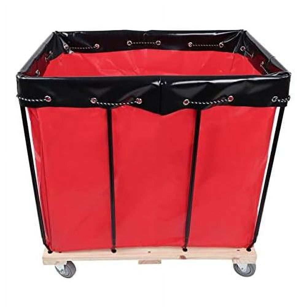 heavy duty laundry basket truck large 400lb / 12 bushel basket industrial rolling laundry cart