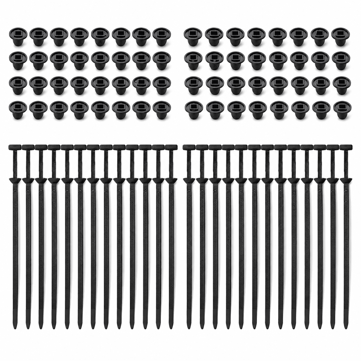 heavy-duty self-locking nylon cable ties with uv protection for car ...