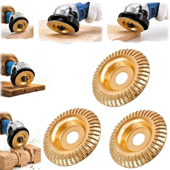 heavy duty woodcarving dise, Angle Grinder Wood Carving Shaping Disc Tools Set, for Angle Grinder Polishing Pad,Tungsten Carbide Wheel, Tungsten Carbide Sanding Discs Wood Carving for Cutting,Shaping