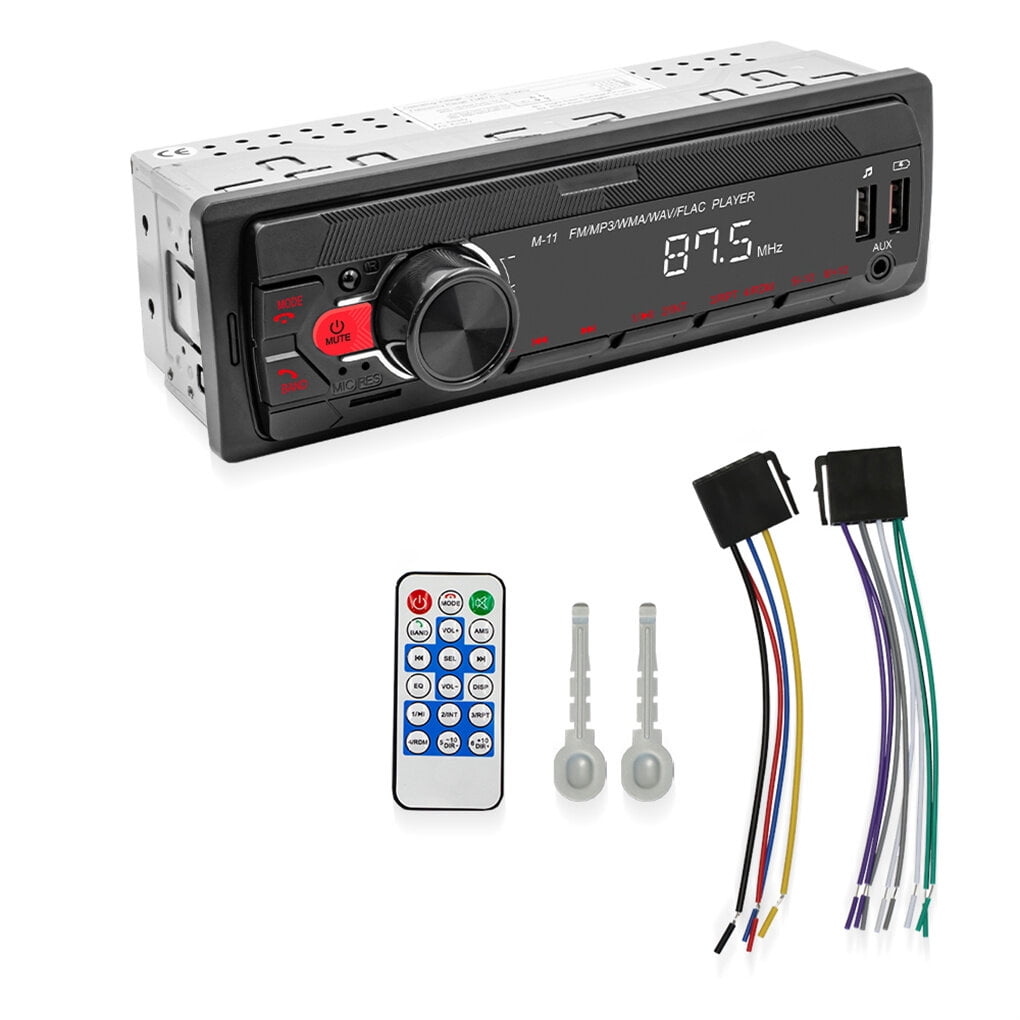 hefilesy Car Radio CD Player USB Charging InDash MP3/WMA/WAV/FLAC
