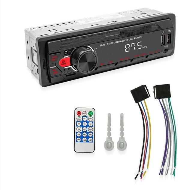 hefilesy Car Radio CD Player USB Charging InDash MP3/WMA/WAV/FLAC