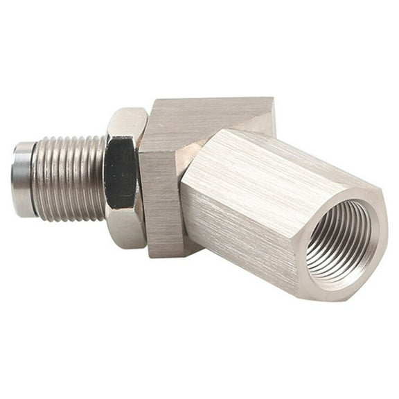 hefilesy Sensor Oxygen Angled 45-Degree Extender Connector Universal Bung Catalytic Cars Silver Replacement Light Durable