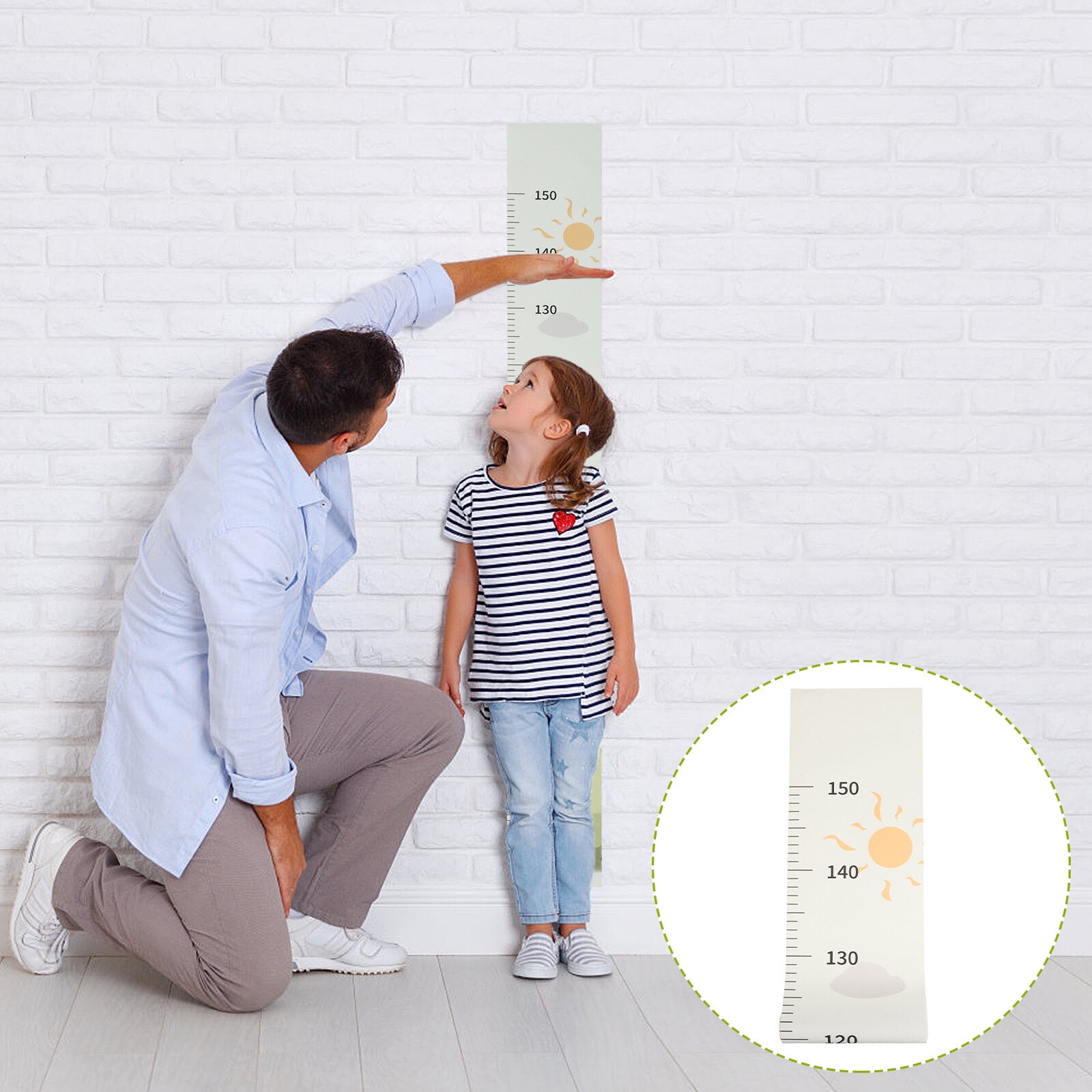 height chart for kids Giraffe Bear Kids Height Measurement Wall Sticker