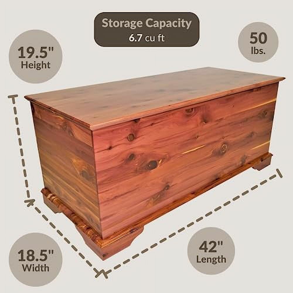 heirloom aromatic red cedar hope chest, storage trunk for blankets - amish made in america ...