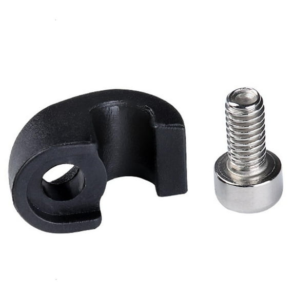 hejhncii 10 Pcs Bike Cable Hose Clamp Bike Brake Housing Buckle Brake Cable Guide Adapter Front Fork Cable CShaped Fixed Buckles