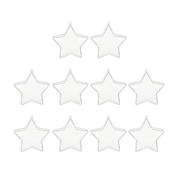 hejhncii 10Pcs Creative Snacks Jar for Party Display Transparent Clear Candy Container