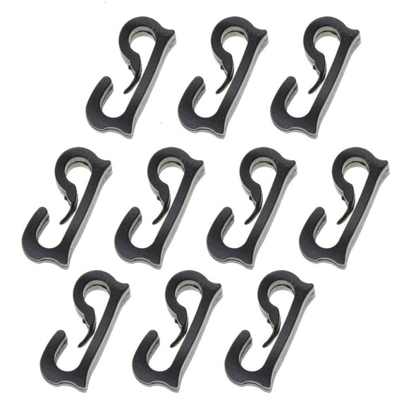 hejhncii 10Pcs Small Hooks for Lanyards Snap Clip Clasp, Basic Buckle Hooks for Hanging