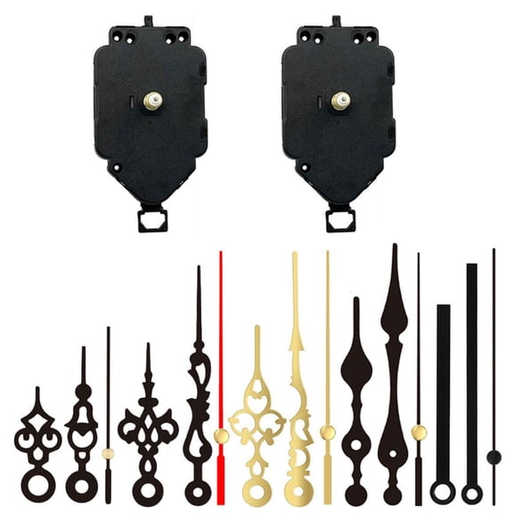 hejhncii 2 Pack Pendulum Clock Movement with Hands for Hobbyists with Quartzs Technology