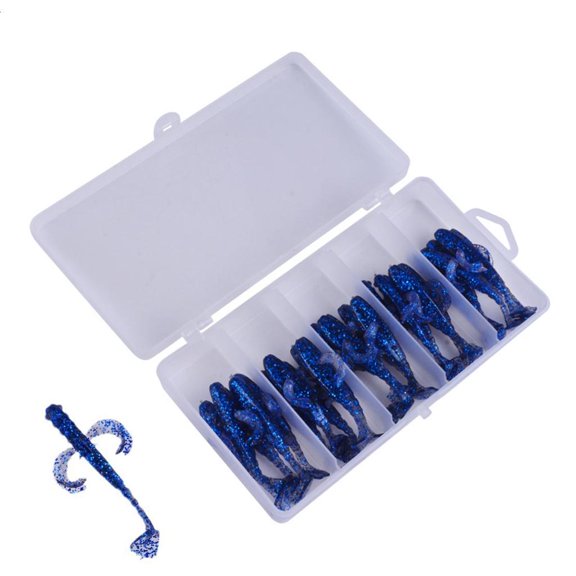 hejhncii 25Pcs Soft Fishing Lures Slow Sinking Lures Fishing Simulation Loach Baits Set
