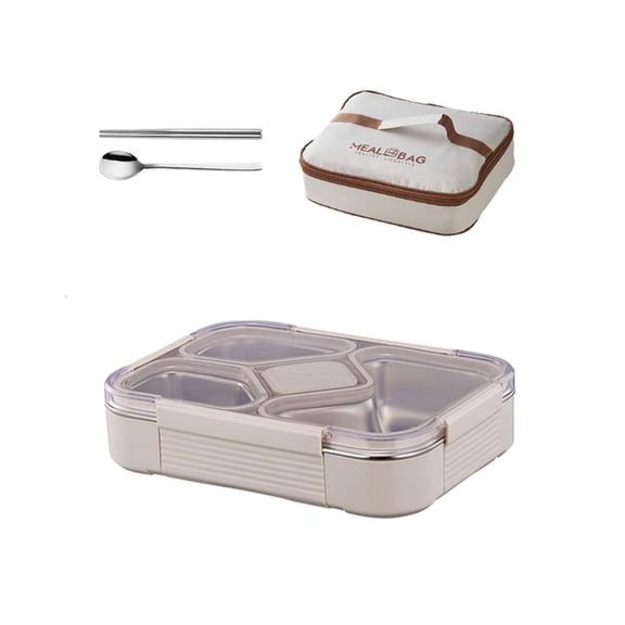 hejhncii 304 Stainless Steel Food Storage Container Odor Resistant Lunch Box Easy To Carry For Hiking And School