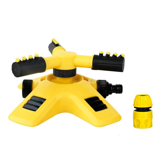 hejhncii 360 Degree Automatic Rotating Yard Garden Large Area Coverage Water Sprinkler