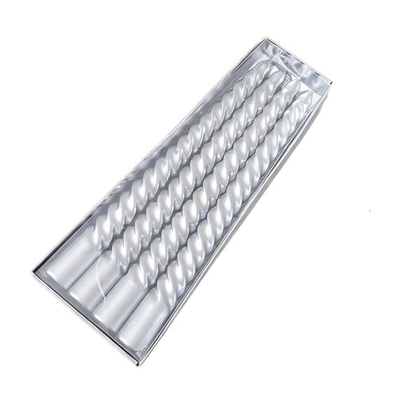 hejhncii 4 Decorative Twist Taper Candle Long Lasts Flame Not Drip Festival Use