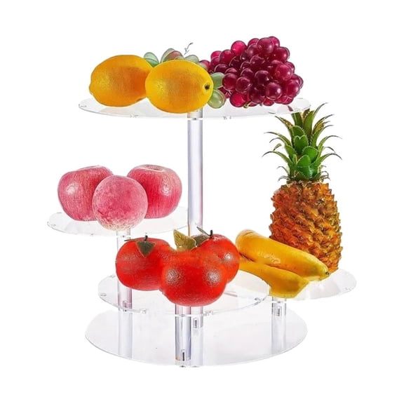 hejhncii 4 Layers Cake Holder With LED String Light Dessert Stand For Wedding Birthday