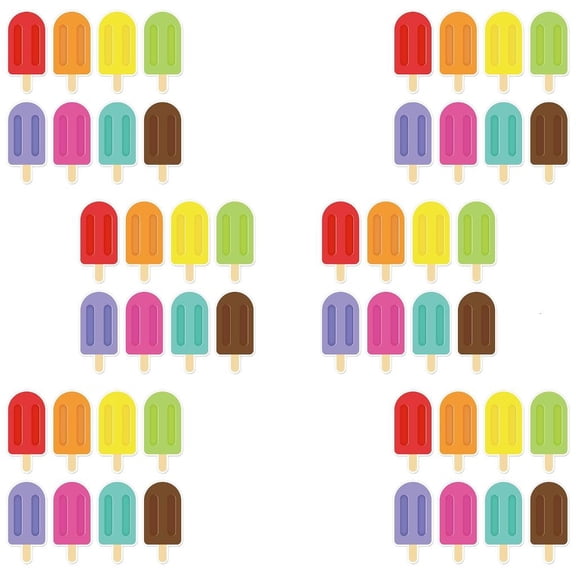 hejhncii 48pieces Ice Cream Cutouts Spring Ice Cream Cutouts Bulletin Board Decorations