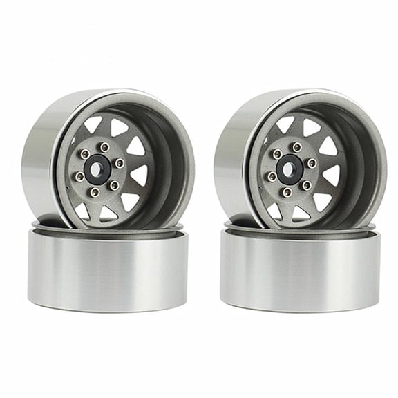 hejhncii 4PCS Metal Remote Car Crawler Wheel Rims Crawler 1.9inch Wheel Hub Suitable for 1/10 Remote Car Modified