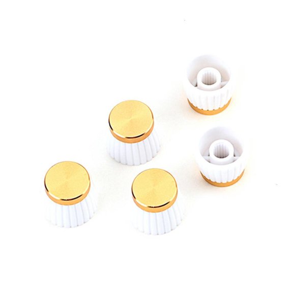 hejhncii 5Pcs Guitar Knobs Top Hat Knob 6mm Shaft Hole Guitar Potentiometer Control Knobs