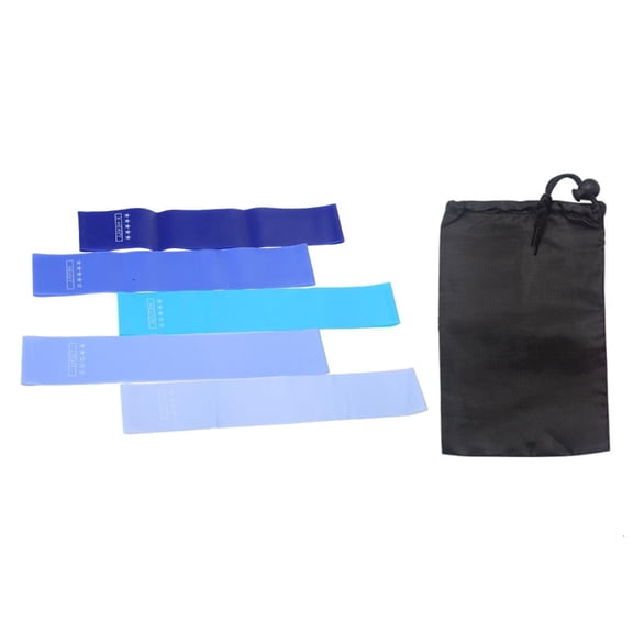 hejhncii 5Pcs Resistance Band Hip Circles Glute Hip Butt Exercise Rings Nonslip Unisex