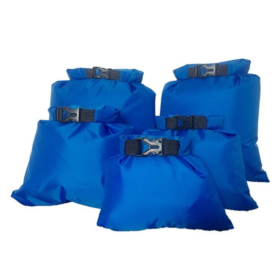 hejhncii 5Pcs Waterproof Dry Bag Roll Top Sacks Lightweight Outdoor Dry Sacks Easy to Use