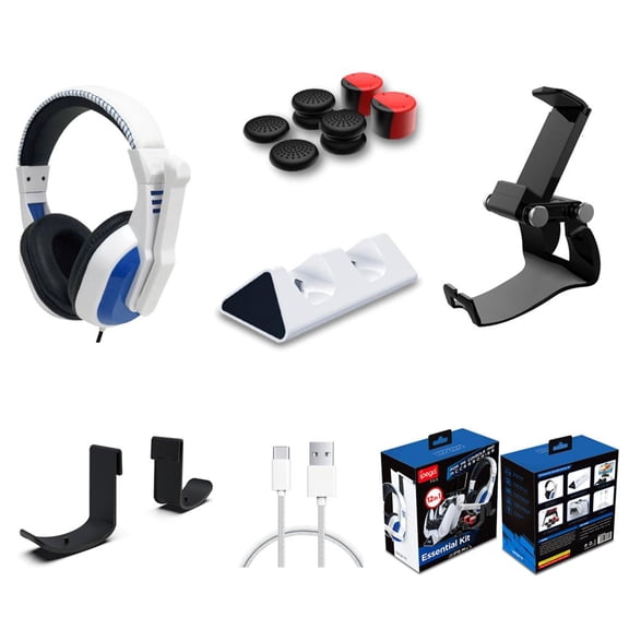 hejhncii 6 in 1 Gaming Headsets Headphone Hook Mobile Phone Holders Controller Charging Stand Rocker Cap for