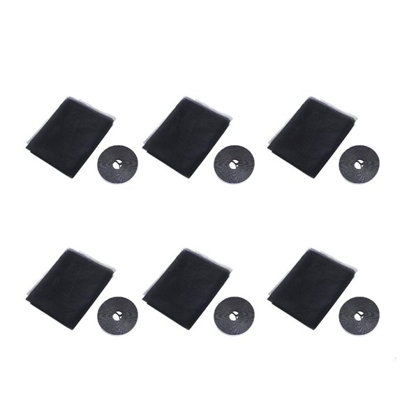 hejhncii 60 Second Setups Window Netting Black White Mesh for Renters and DIYers