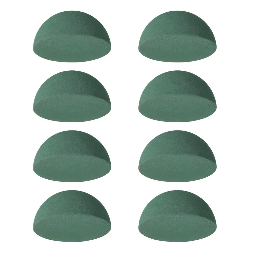 hejhncii 8Pcs Floral Dry Foam Half Balls Flower Foam Block Round Foam ...