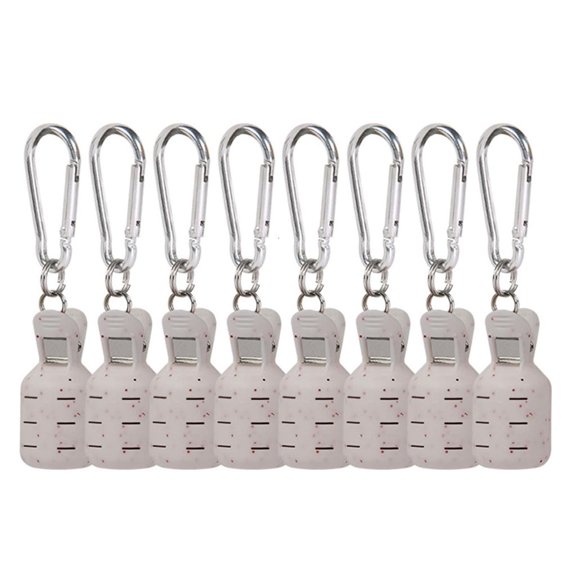 hejhncii 8Pcs Squid Jig Baits Protector Squid Jig Hook Protector Case Fishing Tool Squid Jig Cover Protector with Carabiner