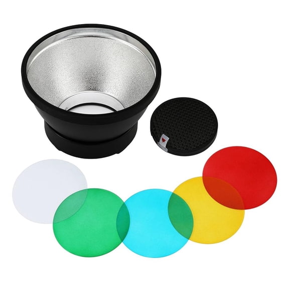 hejhncii ADR14 Standard Reflector Light Diffuser For AD300Pro Flash Softened Flash Effects In Portrait Product Photography